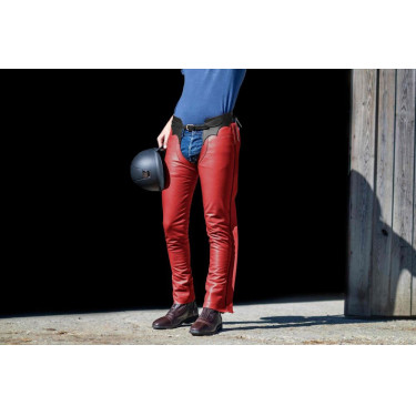 Long Chaps in Pelle Dy'on Rosso