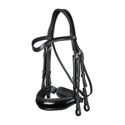 Briglia con Chiusura Francese Large Verniciata Working di Dy'on Nero