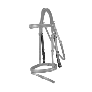 Montanti da morso con cuciture crema Working by Dy'on Nero