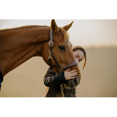 Capezzina in cuoio D Collection by Dy'on Marrone