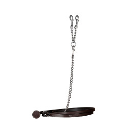 Lunga in cuoio con catena Working by Dy'on Marrone