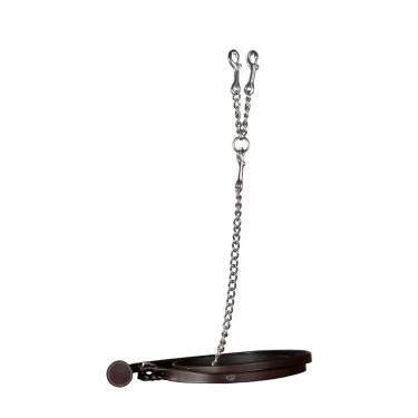 Lunga in cuoio con catena Working by Dy'on Marrone