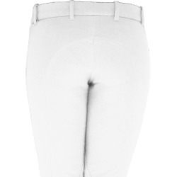 Pantaloni Basic da donna con fondo in lycra EquiComfort Bianco Pantaloni Basic da donna con fondo in lycra EquiComfort Bianco
