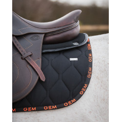 Tappeto GEM Love Nero / corallo