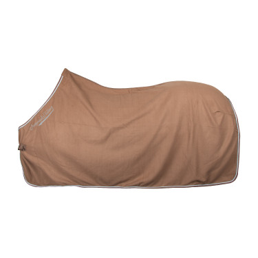 Coperta in pile Imperial Riding Classic Cappuccino Marrone