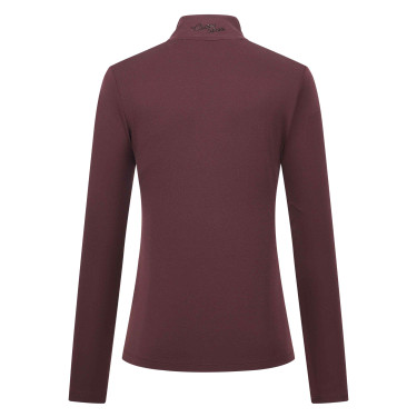 Tech top Euro-Star Olivia Rosa nera Bordeaux