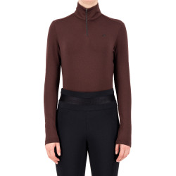 Tech top Euro-Star Olivia Rosa nera Bordeaux