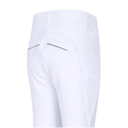 Leggings da equitazione Easy Rider Maxima FullGrip Bambini Bianco