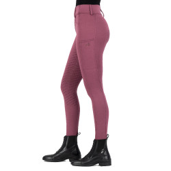 Leggings da equitazione Easy Rider Rihanna FullGrip Rosa di biancospino
