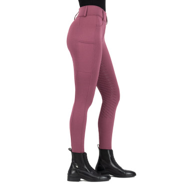 Leggings da equitazione Easy Rider Rihanna FullGrip Rosa di biancospino