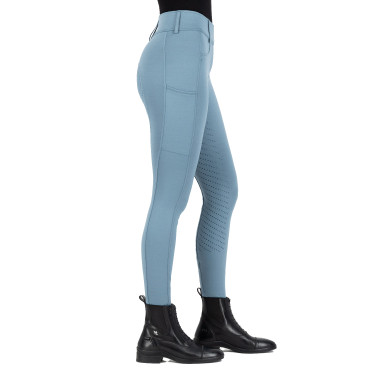 Leggings da equitazione Easy Rider Rihanna FullGrip Piombo Blu