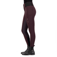 Leggings da equitazione Euro-Star Athletic leanline FullGrip Melagrana Rosso