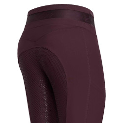 Leggings da equitazione Euro-Star Impress FullGrip Rosa nera Bordeaux