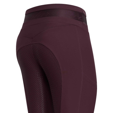 Leggings da equitazione Euro-Star Impress FullGrip Rosa nera Bordeaux