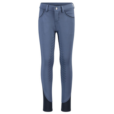 Pantaloni da equitazione Easy Rider Xenia FullGrip bambini Blu digitale