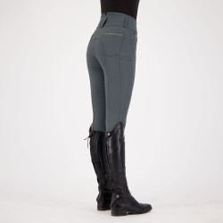 Pantaloni da equitazione Euro-Star Amare FullGrip Castoro scuro Grigio