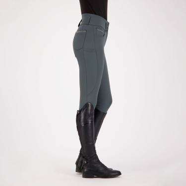 Pantaloni da equitazione Euro-Star Amare FullGrip Castoro scuro Grigio