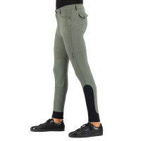Pantaloni da equitazione Euro-Star Camillo KneeGrip Bianco