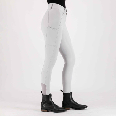 Pantaloni da equitazione Imperial Riding Bliss FullGrip Cristallo Bianco