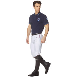 Pantalon Flags & Cup Saint Malo homme Blanc / marron