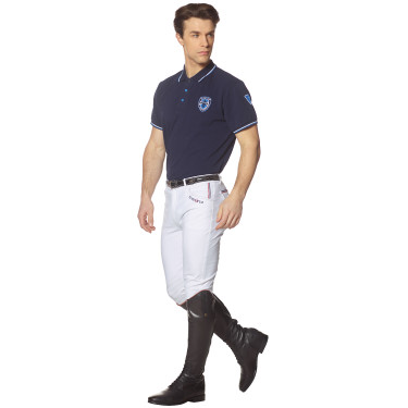 Pantalon Flags & Cup Saint Malo homme Blanc / marron