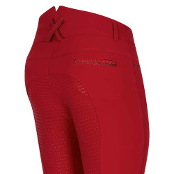 Pantaloni da equitazione Imperial Riding El Capone a vita alta FullGrip Rosso tango Pantaloni da equitazione Imperial Riding El Capone a vita alta FullGrip Rosso tango