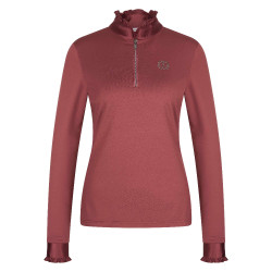 Top Imperial Riding Anna a maniche lunghe Rosa scuro