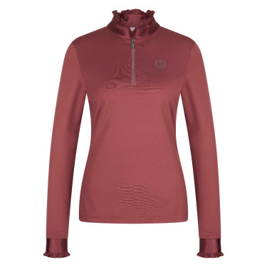 Top Imperial Riding Anna a maniche lunghe Rosa scuro