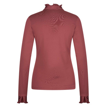 Top Imperial Riding Anna a maniche lunghe Rosa scuro
