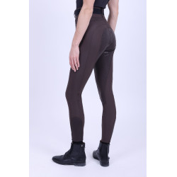 Leggings da equitazione HV Polo Clarissa FullGrip Moka Marrone