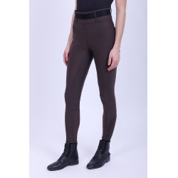 Leggings da equitazione HV Polo Clarissa FullGrip Moka Marrone