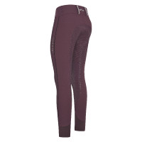 Leggings da equitazione HV Polo Isabell FullGrip Baia nera Bordeaux