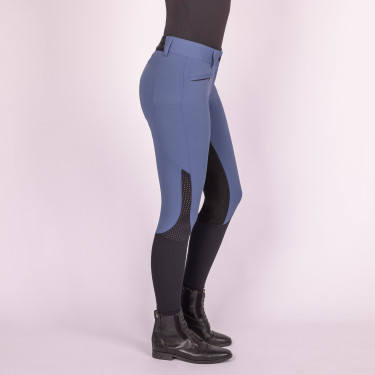 Pantaloni da equitazione Euro-star Airflow Full Marina Blu marino