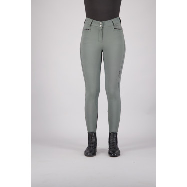 Pantaloni da equitazione Euro-star Arielle Cool FullGrip Grigio roulette