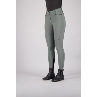 Pantaloni da equitazione Euro-star Arielle Cool FullGrip Grigio roulette