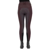 Pantaloni da equitazione Euro-star Aurelia Diamond FullGrip Rosa nera Pantaloni da equitazione Euro-star Aurelia Diamond FullGrip Rosa nera