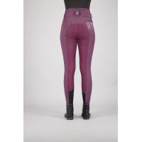 Pantaloni da equitazione Euro-star Indigo Glam FullGrip Baia nera Bordeaux Pantaloni da equitazione Euro-star Indigo Glam FullGrip Baia nera Bordeaux