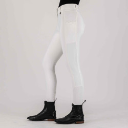 Pantaloni da equitazione HV Polo Miranda FullGrip Bianco