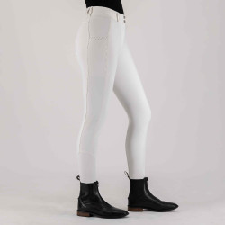 Pantaloni da equitazione HV Polo Miranda FullGrip Bianco