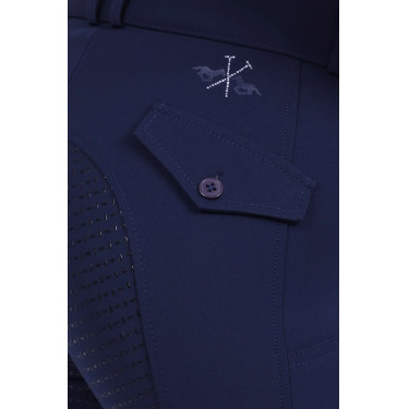 Pantaloni da equitazione HV Polo Nadine FullGrip Marina Blu marino