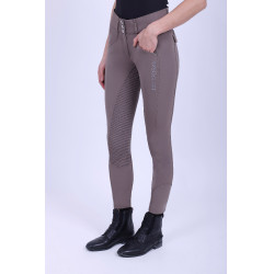 Pantaloni da equitazione HV Polo Nadine FullGrip Talpa Scuro Marrone Pantaloni da equitazione HV Polo Nadine FullGrip Talpa Scuro Marrone
