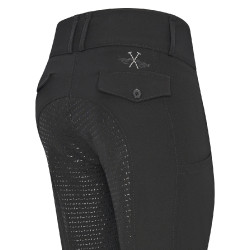 Pantaloni da equitazione HV Polo Nadine FullGrip Nero Pantaloni da equitazione HV Polo Nadine FullGrip Nero