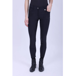 Pantaloni da equitazione HV Polo Nicky FullGrip Nero Pantaloni da equitazione HV Polo Nicky FullGrip Nero