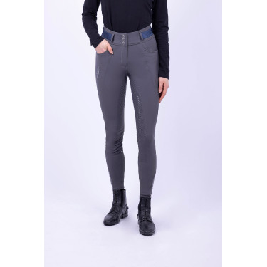 Pantaloni da equitazione HV Polo Valeska FullGrip Grigio estremo Pantaloni da equitazione HV Polo Valeska FullGrip Grigio estremo
