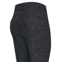 Pantaloni da equitazione Imperial Riding El Capone AOP Full Zebra nera Nero