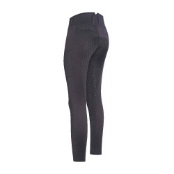 Leggings da equitazione per bambini Easy Rider Diana FullGrip Periscopio Viola