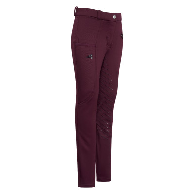 KIDS Pantalon d'équitation Easy Rider Joy Winter FullGrip Rose noire