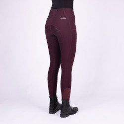Leggings da equitazione HV Polo Classic FullGrip Baia nera Bordeaux Leggings da equitazione HV Polo Classic FullGrip Baia nera Bordeaux