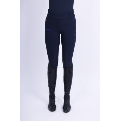 Leggings da equitazione Imperial Riding Shiny Sparks FullGrip Marina Blu marino