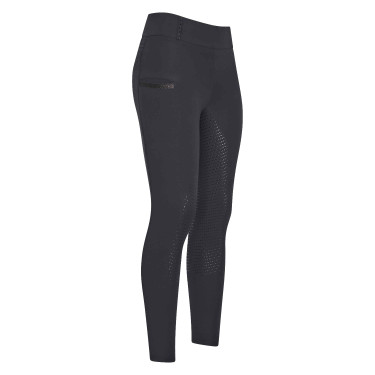 Leggings da equitazione Imperial Riding Shiny Sparks FullGrip Nero